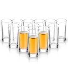 Shot Glass Set with Heavy Base 2oz Clear Whiskey and Liqueur Glasses, 6 Pack