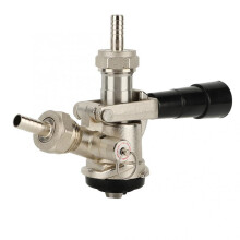 Draft Beer Keg Coupler with Adjustable Flow Control Switch Stainless Steel Tap for Home Brewing