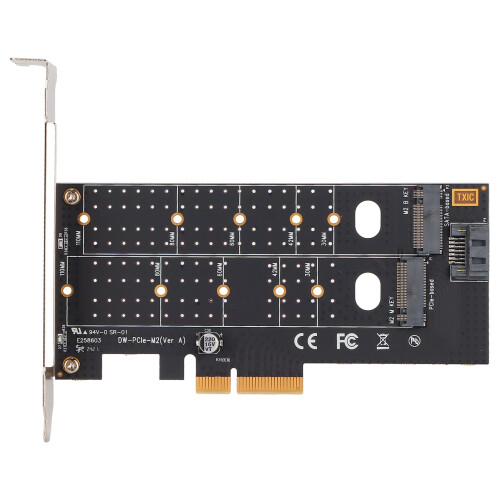 Κορυφαίος διπλός μετατροπέας SSD M.2NVMe & SATA, υποστηρίζει εκκίνηση λειτουργικού 1