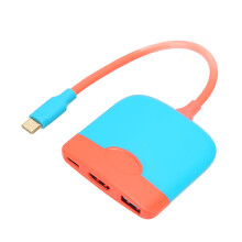 Tragbare Dockingstation für Nintendo Switch, Multiport-Adapter mit superschnellem USB 3.0, unterstützt 4K-Ausgabe mit 30 Hz,