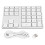 Bluetooth Extended Keypad Ergonomic Tilt Design, Rechargeable Numeric Pad For MacOS Shortcut Keys 1
