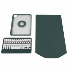 Draadloze toetsenbordhoes voor iPad Air 11 inch 2025 - Handsfree opvouwbaar toetsenbord met penhouder, compatibel met iPad Pro 11 inch en