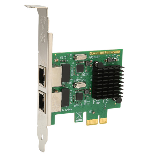 Προσαρμογέας δικτύου Pcie υψηλής ταχύτητας με δύο θύρες Gigabit Ethernet βασισμένο σε 2