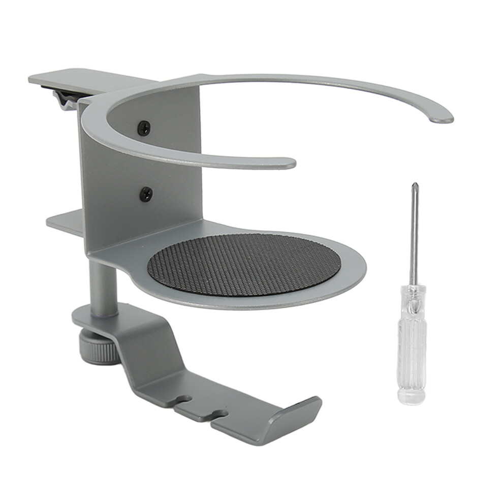 Desk Headphone Hook Beverage Holder Multi Function Aluminum Alloy Drink Cupholder Rotatable Design Easy Installation Sturdy And Durable Waterproof 9773935186071