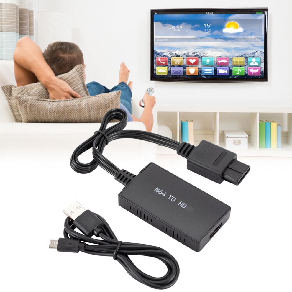 Rekindle Your Passion For Retro Games, Analog Composite Input To Hdmi Adapter For A Seamless Viewing Experience 9147006862933