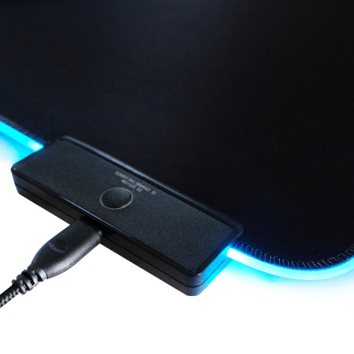 Ρυθμιζόμενες λειτουργίες φωτισμού Gaming Mouse Pad, Μεγάλο Mousepad με φωτισμό LED και άκρες 1