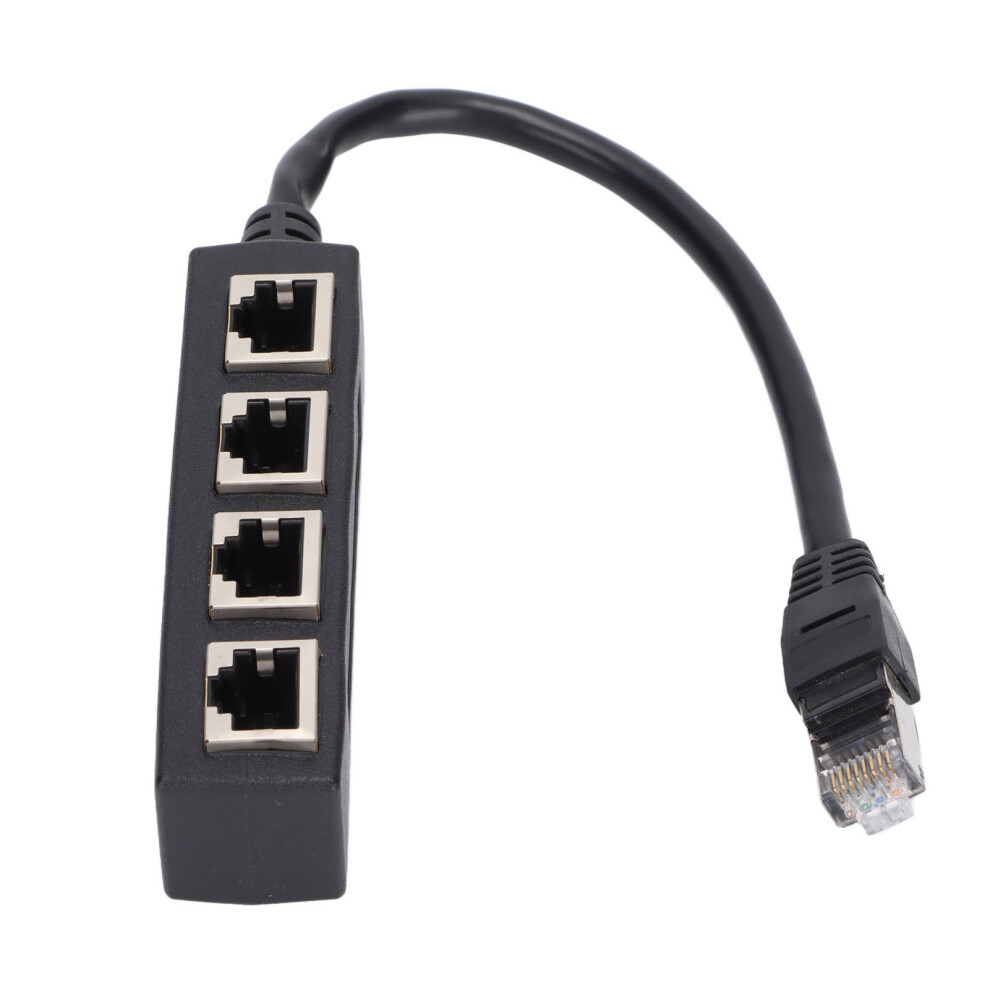 Rj45 Ethernet Cable Splitter For Reliable Networking, Fixed Rj45 Female Connector Ensures Secure Connection, Anti Interference Design For Stable Signa 9147006864913