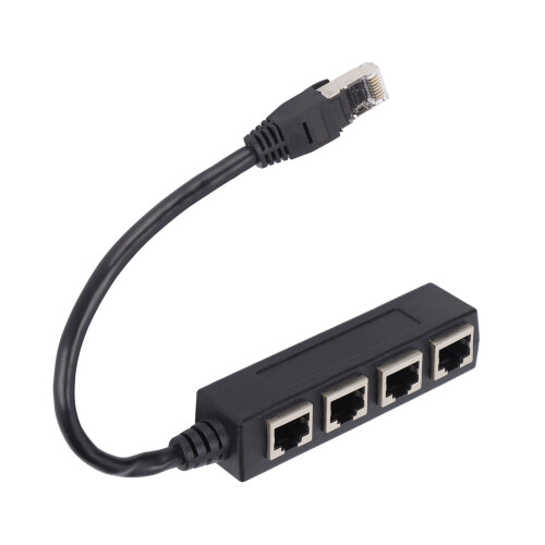 Διαχωριστής καλωδίου RJ45Ethernet για αξιόπιστη δικτύωση, σταθερός θηλυκός σύνδεσμος 1
