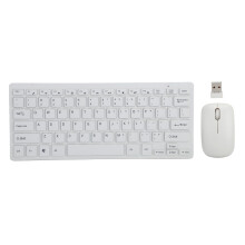 Ensemble clavier et souris sans fil élégant, plug and play, design ultra-fin et raffiné pour le bureau et la maison, compatible avec Windows,