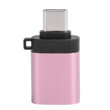 Adaptateur USB 3.0 vers Type-C, design élégant et durable en alliage d'aluminium pour un transfert de données et une charge rapides, idéal pour
