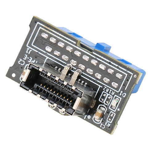 USB 3.0 Intern forlængerkabel Type E til 20-bens header-konverter Vendbart design Anti-interferensfunktioner Vertikal montering Pladsbesparende Høj 1