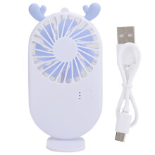 Ventilator reîncărcabil pentru funcționare mecanică, mini ventilator portabil de mână, funcționare ultra-silențioasă și viteze reglabile,