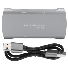 High-Speed Video Capture Card, Real-Time Preview HDMI to USB Converter for Streaming, Low Latency Game Capture Device for PC, Xbox, PS4, Nintendo Swit