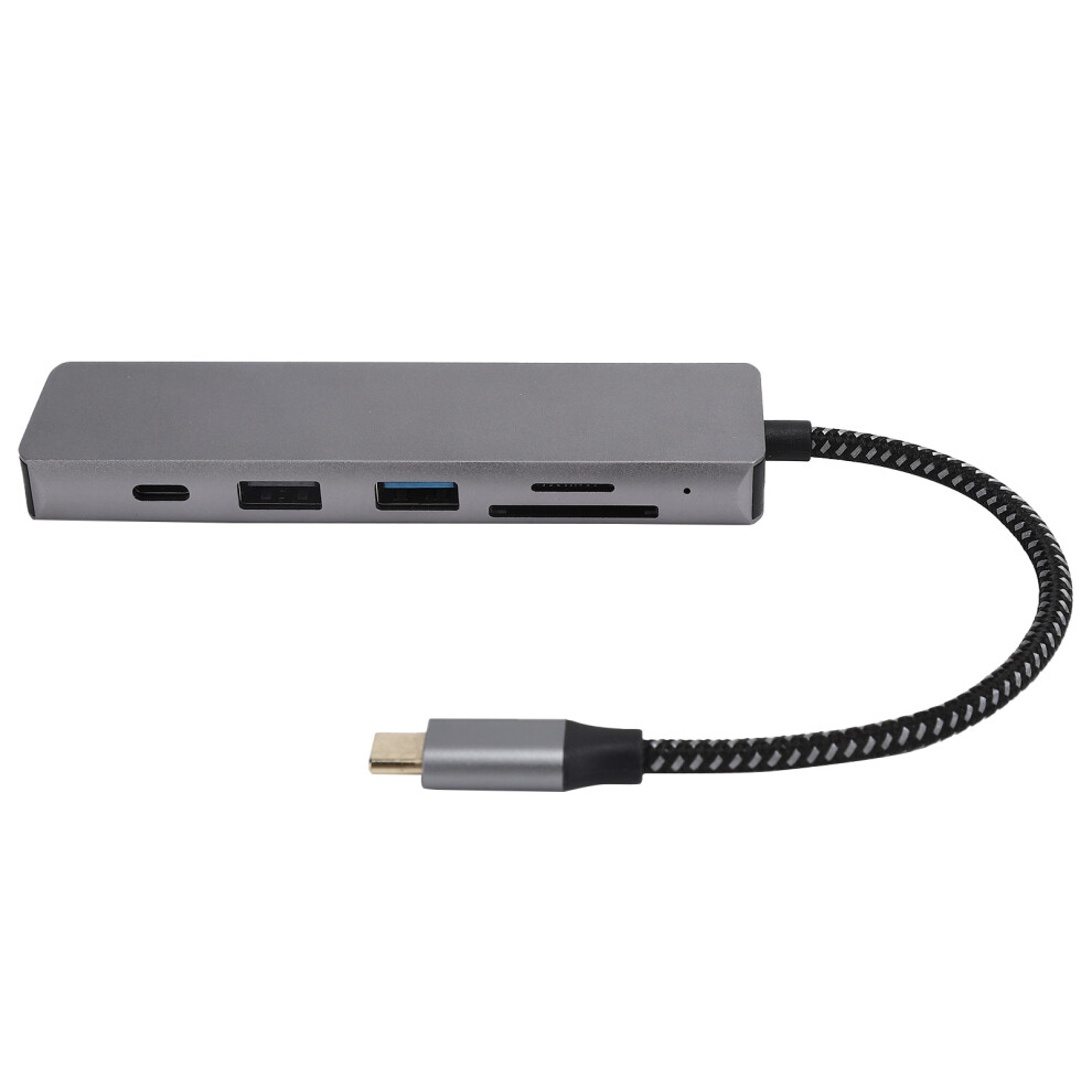 High Speed Usb C Hub With Hdmi Output Supporting 4K Uhd Visual And Dual Sd Tf Card Readers For Seamless Data Transfer 9147006871614