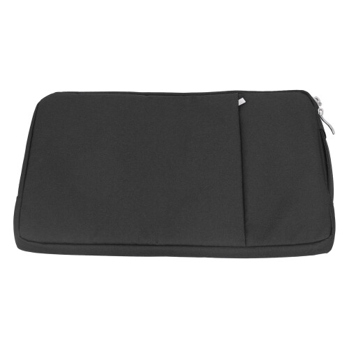 Capa impermeável para laptop de 15,4 polegadas com design de ranhuras em V, interior macio e resistente a arranhões, zíper de liga metálica e 1