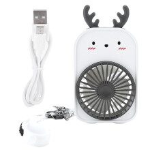 Ventilator personal pentru machiaj, ventilator portabil silențios cu design ultra subțire și baterie reîncărcabilă pentru femei, mame și fete