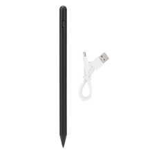 Responsiv stylus til de nyeste iPads, magnetisk funktion sikrer praktisk fastgørelse, sort, håndfladeafvisning for naturlig skrivning, universal