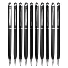Touchscreen stylus pen til iPad og Samsung, robust metalhus, følsom spids, universel kompatibilitet, 2-i-1 kuglepen, skriveværktøj,