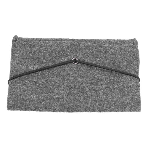 Felt File Folder, Large Capacity Document Bag with Snap Button Closure for Wide Application in Office Home School, Durable Briefcase Style (Black) 1