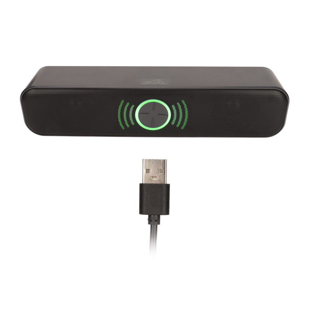 Desktop Speakers, Usb Powered Stereo Sound, Noiseless Listening Experience, Space Saving Design For Your Computer, Laptop, And Pad Black 9147006723197