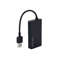 Kompakter Plug-and-Play-Splitter mit schlankem Design, LED-Anzeige und USB-A-Kompatibilität, Hochgeschwindigkeits-Datenübertragungshub