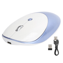 Energy Saving Rechargeable Wireless Mouse Bluetooth 5.2 Ultra Silent Skin Friendly Comfort Design Anti Slip Grip Compatible With Mac Windows Laptop Ta