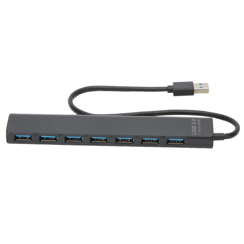 Διανομέας USB Plug and Play 3.0 7Port, Διαχωριστής USB SuperSpeed για MacBook iMac Surface Pro, Προστασία από 1