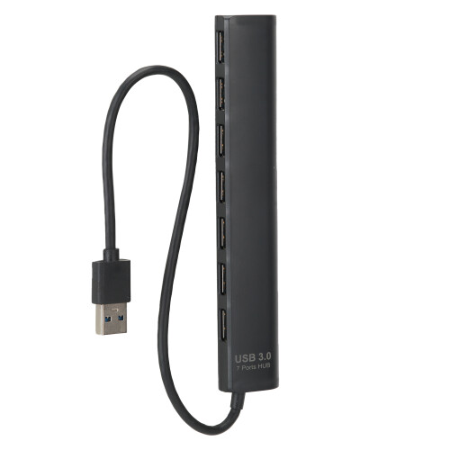 Διανομέας USB Plug and Play 3.0 7Port, Διαχωριστής USB SuperSpeed για MacBook iMac Surface Pro, Προστασία από 2