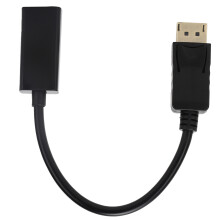 Crystal Clear Audio Video Adapter, Uni-Directional Cable for DisplayPort to HDMI Transition