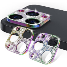 Ochranný kryt z tvrzeného skla Bling pro iPhone 13Pro Max, oleofobní vrstva, odolná proti poškrábání, noční antireflexní vrstva, kryt