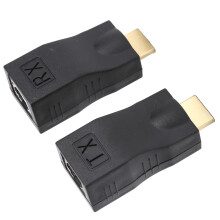 HDMI To RJ45 Extender Adapter Supports 4K*2K Resolution Long Distance Transmission Over Network Cable Plug And Play Compact Design No Power Supply