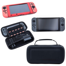 Jouw ultieme Nintendo Switch-metgezel: praktische draagbare reistas met schermbeschermer, afneembare hoes en duimgreepjes, ergonomische knoppen en