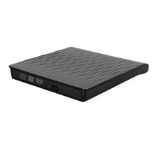 Leitor de CD externo com design moderno, USB 3.0, portátil e fino, com transferência de dados em alta velocidade para laptops, computadores