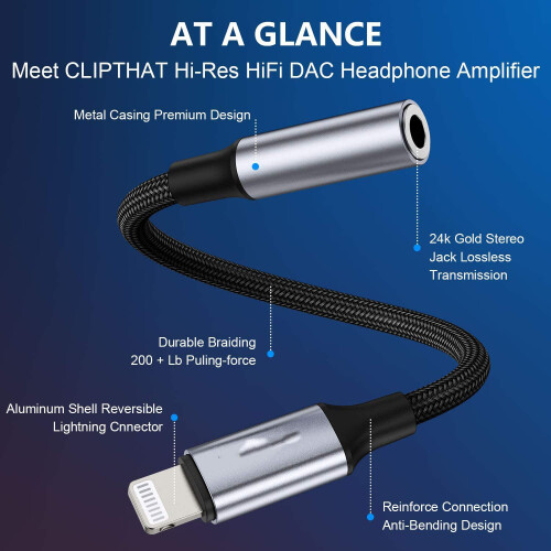 Προσαρμογέας ποιότητας ήχου Hi-Fi για iPhone & iPod: Καθολική συμβατότητα & Ανθεκτικός 1