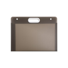 Portfolio Folder for Artists, Semitransparent PP Plastic with Snap Buttons, Clear Poster Storage Bag for Classroom & Home, Waterproof Artwork Cont