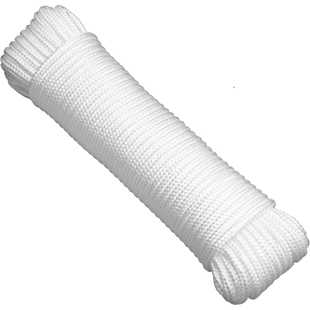 Polyester Rope, Durable Lightweight For Camping, Clothesline & Marine, Solid Braid Design Is Soft And Flexible, High Strength And Good Shock Absor 9012494632088