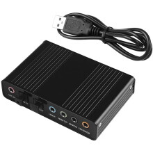 Sound Enhancer, USB 2.0 External Sound Card Offers Seamless 5.1 Surround Sound, Compact Design Ensures Easy Portability for Your Laptop, Desktop Or An