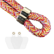 Cordón para smartphone, material de nailon duradero e inodoro, parche universal para una fácil instalación, longitud retráctil para un uso