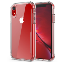 Stoßfeste Schutzhülle für iPhone XR, kristallklare, transparente Hülle mit Fallschutz nach Militärstandard, 360-Rundumschutz