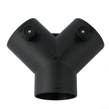 60mm Adjustable Y Connector with Internal Flap for Ducting Compatible with Heating Systems
