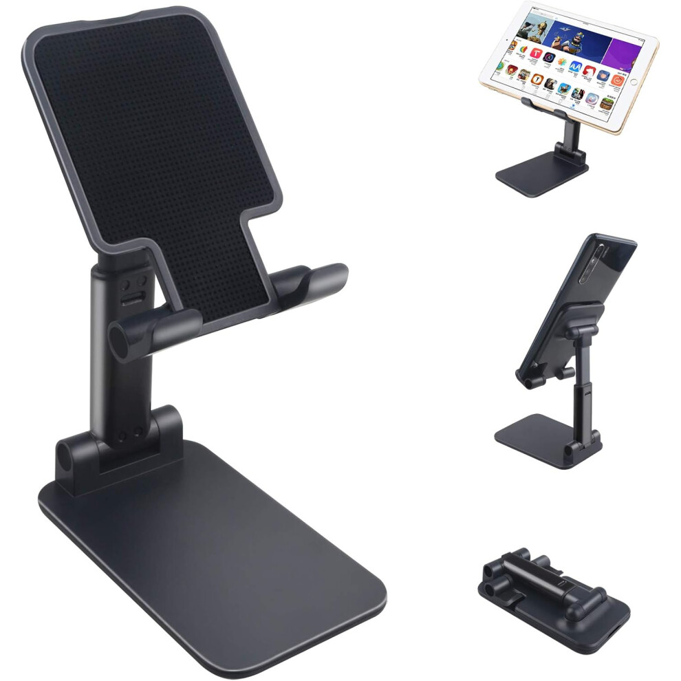 Foldable Universal Cell Phone Stand, Multi-Functional Height & Angle Adjustable Stand For Smartphones & Small Tablets Up To 10.5 Inch, Elegant Solutio 9012494681000