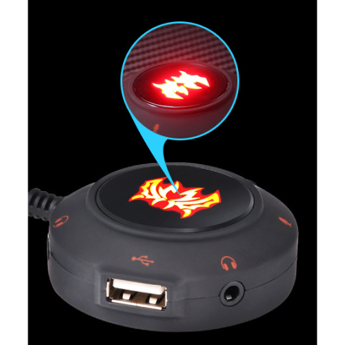 Evolve Your Listening Experience, External Sound Card with Multi-Function Controller, Bright LED Indicator, 3.5mm Jack Audio Adapter, No Drivers Neede 2