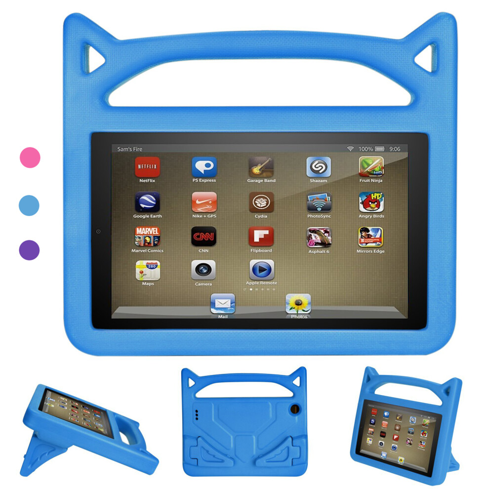 Fire 7 Tablet Case With Anti-Slip Shock Resistant Design, Lightweight Eva Material, Foldable Stand, Precision Cutouts For Uninterrupted Access, Handle 9012494424249