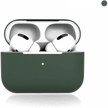 Custodia per Airpods Pro verde notte, cover protettiva in silicone, ecologica e resistente, protezione completa con design fosforescente, accessorio