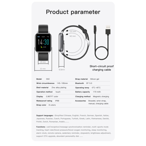 Έξυπνο ρολόι για γυναίκες και άνδρες, Fitness Tracker με μεγάλη διάρκεια ζωής μπαταρίας, 2