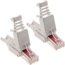UTP Cat6-stik, værktøjsfrit design til problemfri installation, krydsafbrydelser for at forhindre elektromagnetisk interferens, hvilket sikrer et