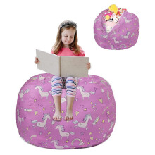 Cómodo puf con forma de animal para relajarse, fabricado con tela de lona mejorada, ideal como asiento para niños y de uso versátil en la sala de