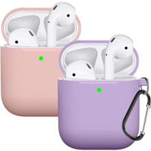 Airpods Companion: Pehmeä silikonisuojus, tarkasti muovattu saumattoman istuvuuden takaamiseksi, kestävä iskunkestävä kotelo Airpods2:lle,