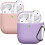 Θήκη σιλικόνης για Airpods2, αντιολισθητική λαβή, ανθεκτική στους κραδασμούς, με 1