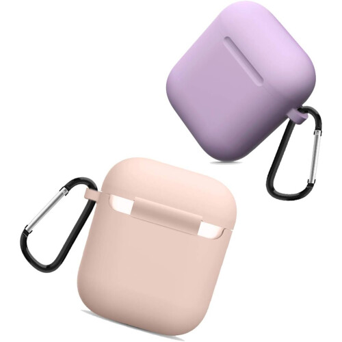 Θήκη σιλικόνης για Airpods2, αντιολισθητική λαβή, ανθεκτική στους κραδασμούς, με 1